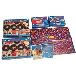 Vintage 1970 FischerTechnik Standard Set 50s series Germany IN BOX with Booklet